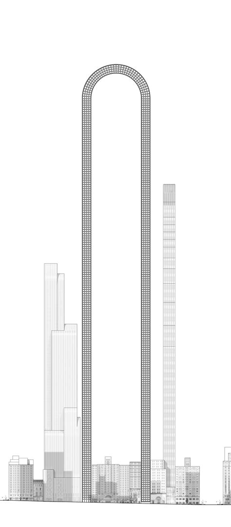 Gallery of "The Big Bend" Imagines the World's Longest Skyscraper for ...