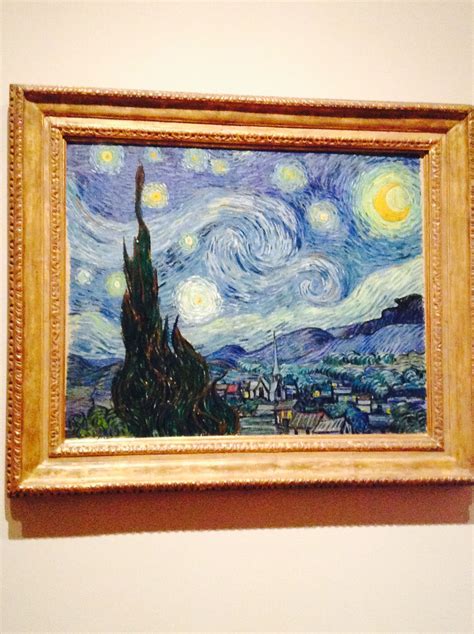 I went to the MOMA and took this pic of the original "Starry night ...