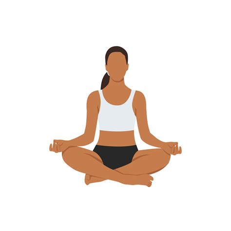 Woman doing Lotus pose. The concept of Healthy lifestyle. icon for yoga ...