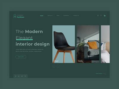 Modern Furniture Website Design by ManekTech for Manektech on Dribbble