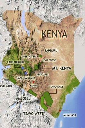 Map of Amboseli National Park - Nuria Store