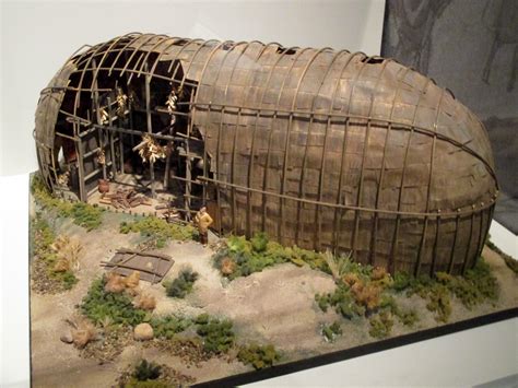 Model of an Iroquoian Longhouse at the McCord Museum, Montreal | Native ...