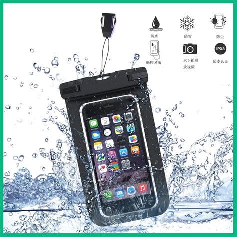 Touchable Screen Mobile Phone Waterproof Bag Diving Equipment Swimming ...