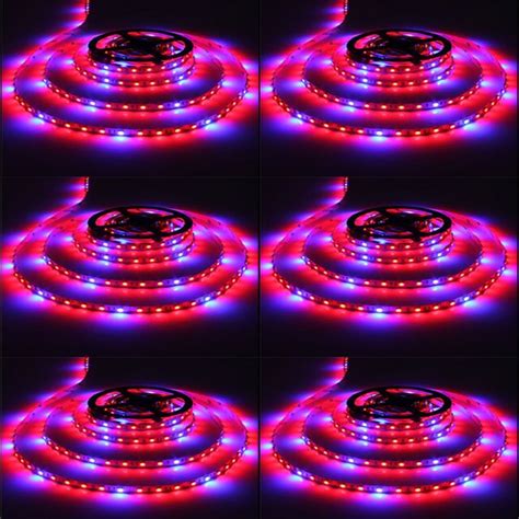 5m DC12V Waterproof Full Spectrum LED strip grow lights Hydroponic ...