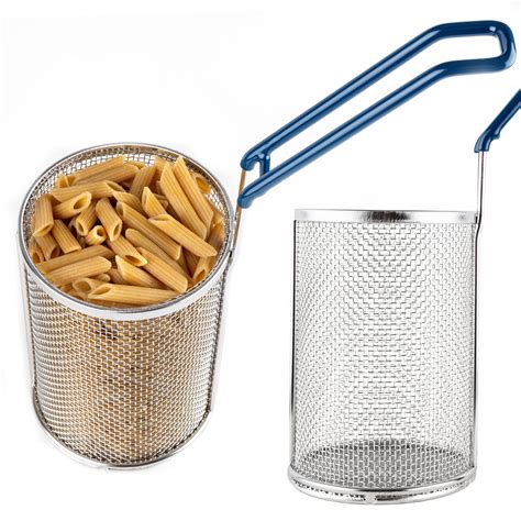 Buy Lot45 Pasta Strainer with Handle 1 Pack - Stainless Steel Boiling ...