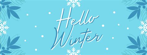 Snowy Winter Greeting Facebook cover | BrandCrowd Facebook cover Maker