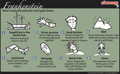 Plot Summary in Frankenstein - Chart