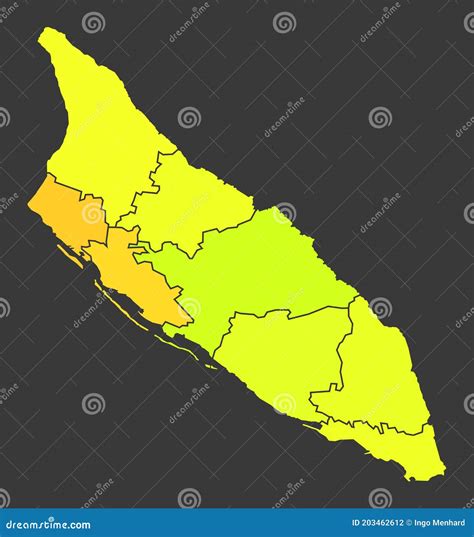 Aruba Population Heat Map As Color Density Illustration Stock ...