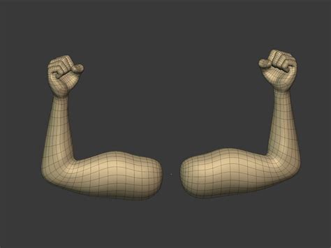 Muscle Hand Icon 3D Model - TurboSquid 1806601