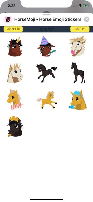 [iOS] HorseMoji Horse Emoji Stickers ($2.99 to #Free) - Games & Apps ...