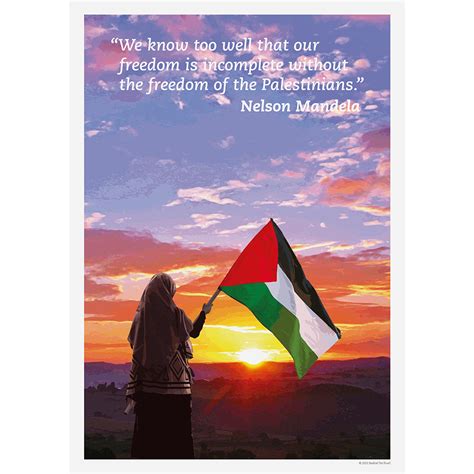 Palestine Nelson Mandela Quote poster | Radical Tea Towel