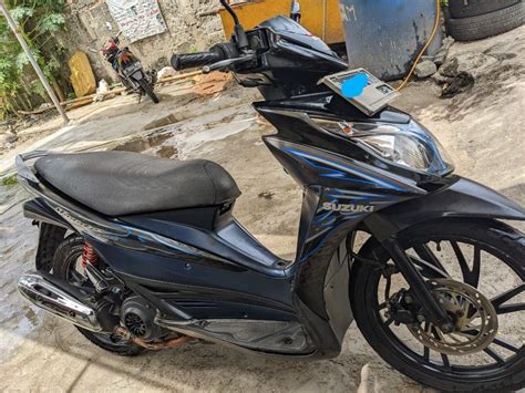 Suzuki Hayate 125cc biru ss lengkap pajak hidup, Motor di Carousell