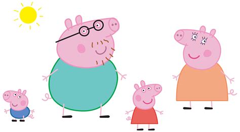 printable peppa pig family - Clip Art Library