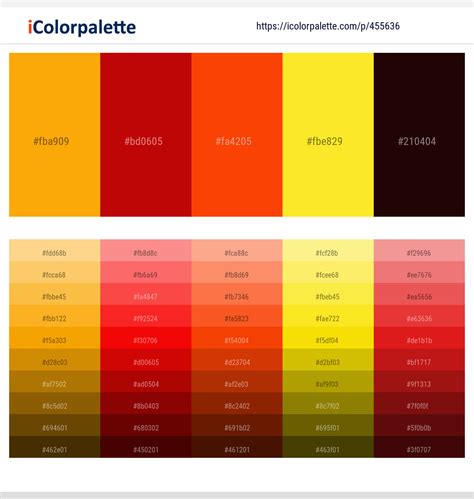 180+ Latest Color Schemes with Orange And Gold Color tone combinations ...