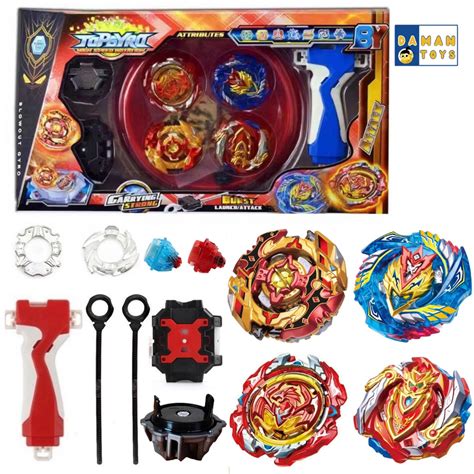 Jual [PROMO] Gasing Beyblade Burst 4 in 1 Set Gasing GRATIS Arena ...