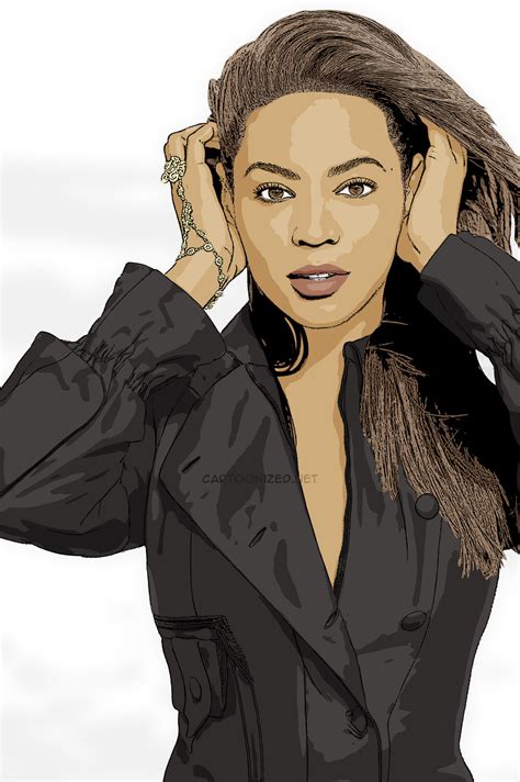 Photo Cartoon of Beyonce Knowles (2) - Cartoonized