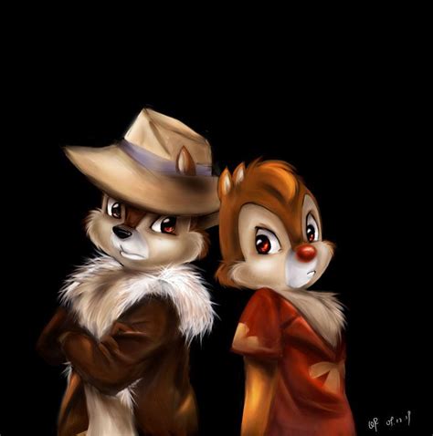 Chip and Dale Fan Art: In The Shadows | Disney art, Disney concept art ...