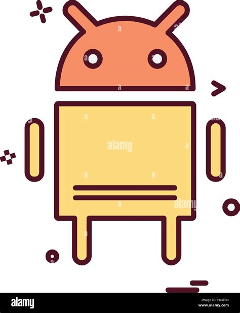 Android icon design vector Stock Vector Image & Art - Alamy