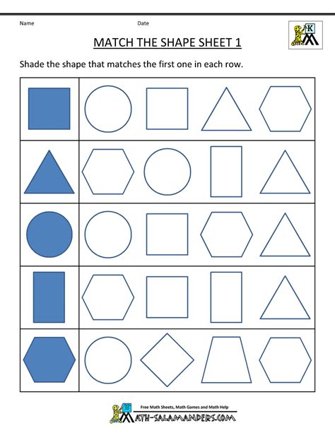 2d And 3d Shapes Worksheets Grade 1