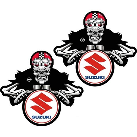 Suzuki Logo Biker Stickers Decals - DecalsHouse