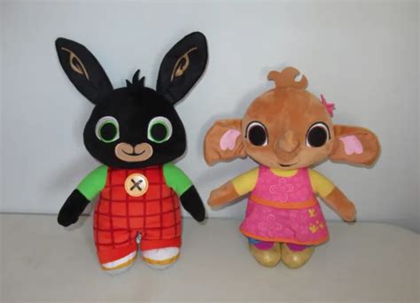 CBEEBIES BING BUNNY Talking Bing and Sula Plush Soft Cuddly Toys £7.50 ...