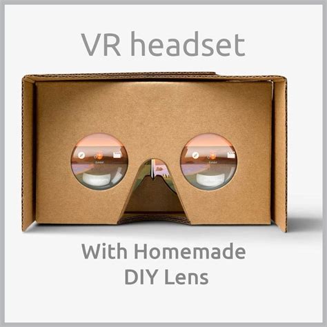 DIY Google Cardboard VR Headset | Google cardboard, Vr viewer ...