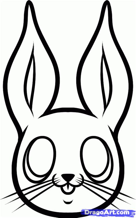 How to Draw an Easter Bunny Face, Step by Step, Easter, Seasonal ...