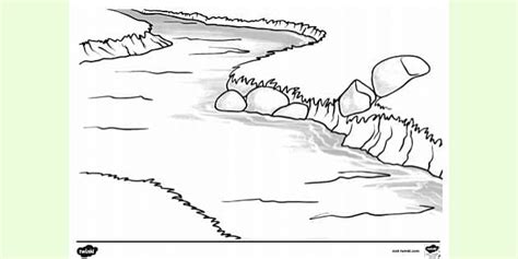 River Colouring Sheet | Colouring Sheets (teacher made)