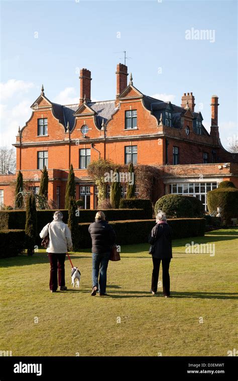 Visitors at 17th century Chippenham Park House, Chippenham village ...