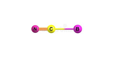 Cyanogen Molecular Structure Isolated On Black Stock Illustration ...