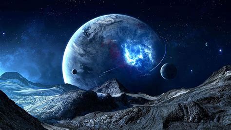 1290x2796px, 2K free download | Moon Space Galaxy Starry Sky Background ...