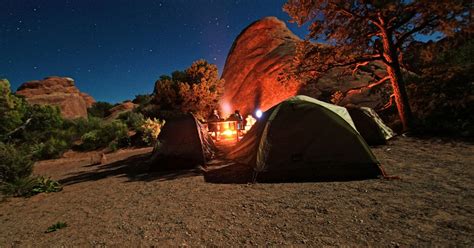 Camping in Arches National Park, Utah