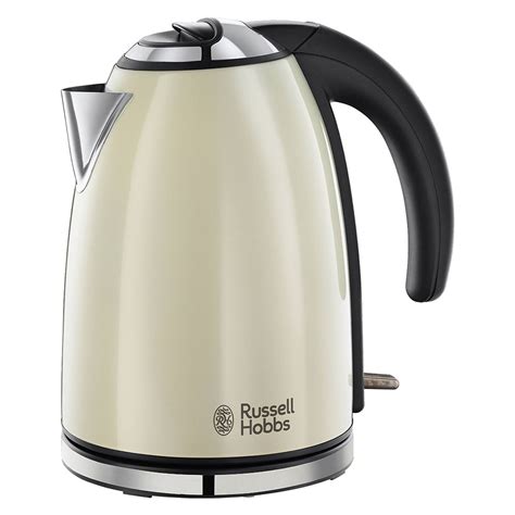 Russell Hobbs 18943 Cream Electric 1.7L Stainless Steel Cordless Kettle ...