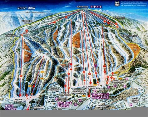 Mount Snow Piste Map / Trail Map