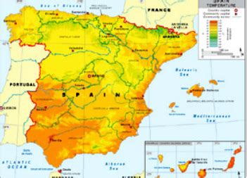 Spain Climate Zones Map