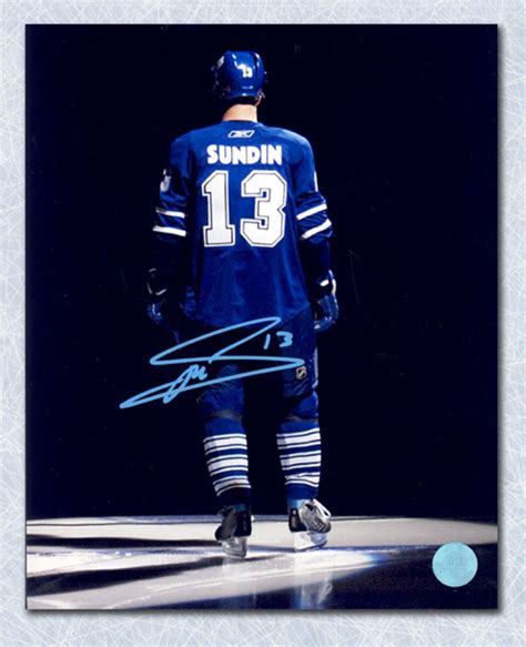 Mats Sundin Toronto Maple Leafs Autographed Reverse Intro Spotlight ...