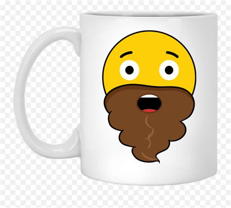 Emoji With Poop Beard Transparent Cartoon - Jingfm Beer Stein,Beard ...