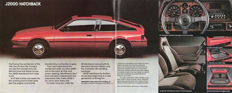 1982 Pontiac J2000 Brochure