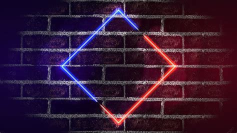 Neon Glow On Brick Wall Background, Neon Glow, Brick Wall, Neon ...