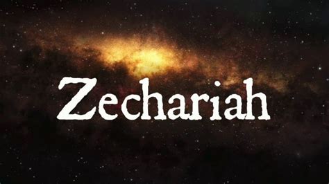 The Book of Zechariah | KJV | Audio Bible (FULL) by Alexander Scourby ...