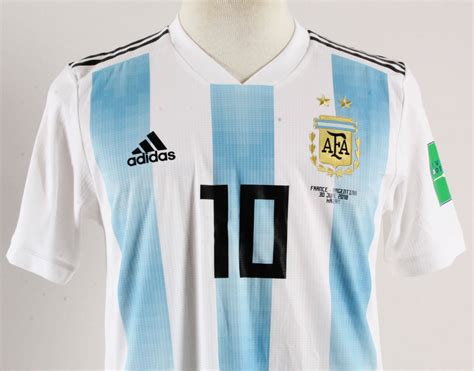 Lionel Messi Game-Worn Jersey Argentina World Cup 2018 - COA 100% ...