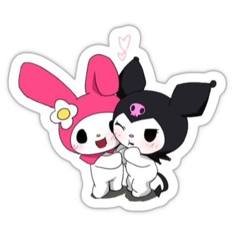 Kawaii Melody And Kuromi Printable Sticker Pegatinas Bonitas | The Best ...