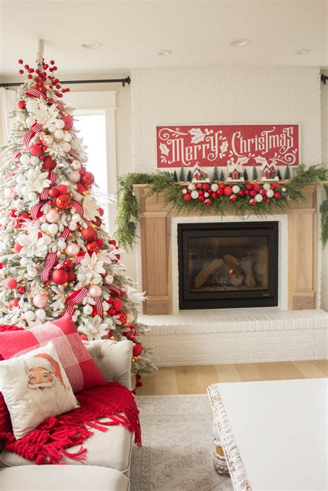 Red and White Christmas Décor - Handmade Farmhouse