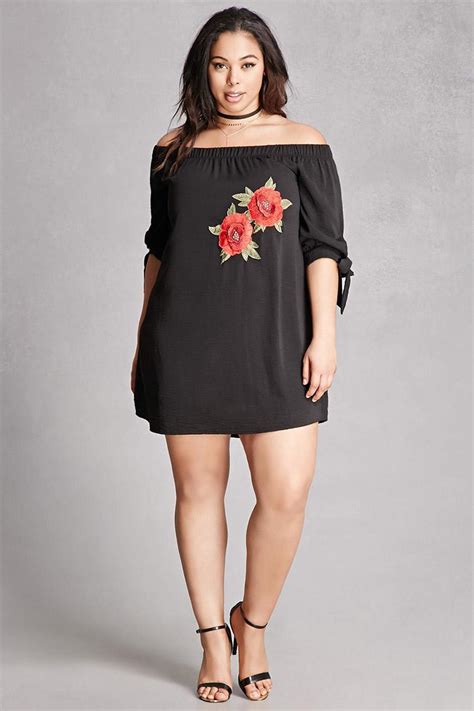 Lyst - Forever 21 Plus Size Embroidered Dress in Black