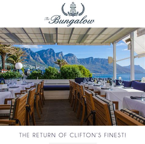 The Return Of Clifton's Finest! - The Bungalow – Cape Town Restaurants