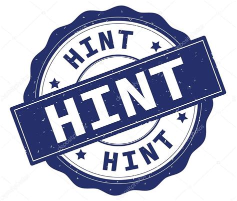 HINT text, written on blue round badge. - Stock Photo , #affiliate, # ...