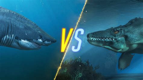 Megalodon VS Mosasaurus - YouTube