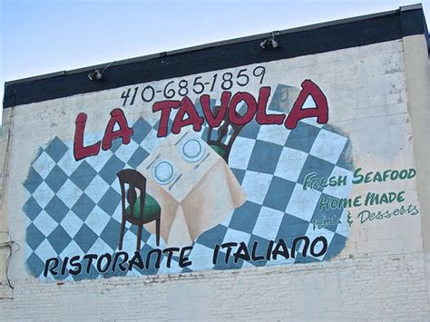 La Tavola, Baltimore, MD | Painted wall ad for La Tavola Ita… | Flickr