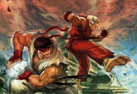 Ryu vs Ken by EastMonkey on DeviantArt