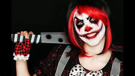 Killer Clown Makeup Tutorial | Easy Scary Clown | 31 Days of Halloween ...